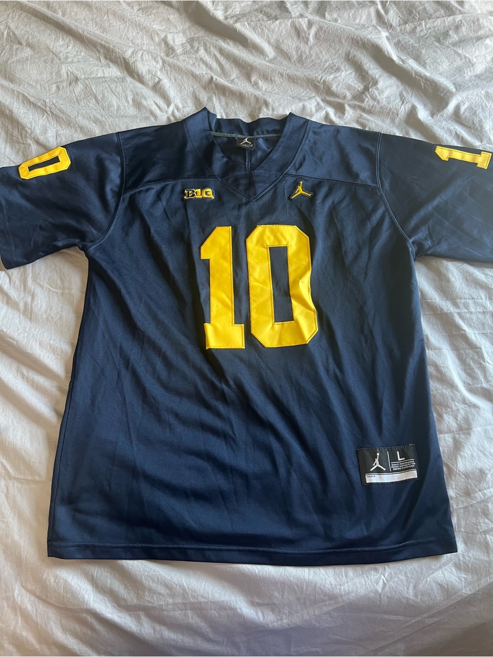 Jordan Tom Brady Michigan #10 Football Jersey